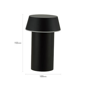 Lampe de table LED sans fil moderne rechargeable portable à commande tactile RGB en aluminium alimentée par batterie pour bar hôtel décorative Ra90 50000 - Product Image 1