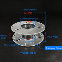 Bobine de filament vide en plastique transparent de 0,25 kg, réutilisable, pour impression 3D, idéale pour les échantillons et l'emballage d'essai