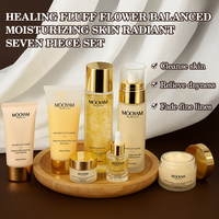 Coffret Soin Peau MOOYAM de Luxe Haute Qualité Marque Blanche Guérissant Fleur Équilibrant Hydratant Peau Radieuse Sept Pièces