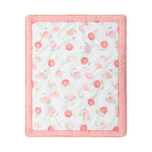 Cartoon Pink <strong>Floral</strong> 100% Cotton Baby Girls Bedding Set Baby Bedding Set for <strong>Crib</strong> - Product Image 6