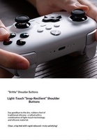 Manette de jeu sans fil 8BitDo Orion X-Pro triple mode 2.4G avec joysticks à effet Hall, station de charge, en ABS pour PC et Android