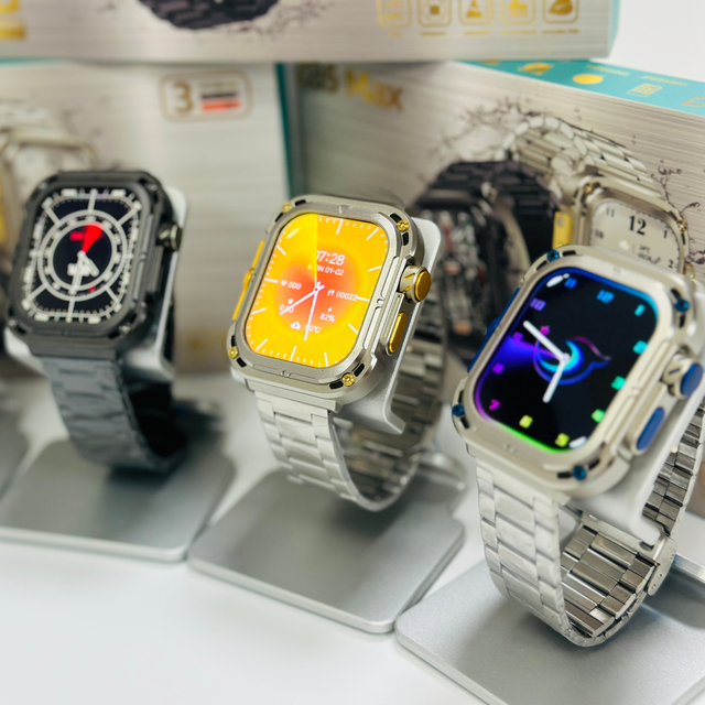 2023 Smart Watch Z85 Max With 2 Different Straps IP68 Waterproof Compass NFC Heart Rate Inteligente Smart Watch