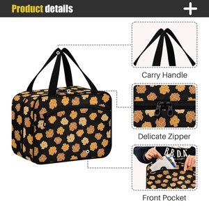 Hawaiian Women's Makeup <b>Bag</b> Puakenikeni Flower Aloha Custom Print Large Foldable Kit Hanging <b>Toiletry</b> <b>Bag</b> Travel <b>Bag</b> with Logo - Product Image 3
