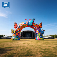 Arche gonflable papillon de rêve, arche à thème de style rêveur, idéale pour la décoration de scène lors de concerts et d'autres événements