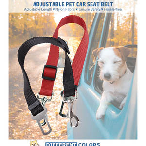 Laisse de sécurité pour chien et chat Hiphoppet en nylon réglable pour siège de voiture, de haute qualité et durable, en stock aux États-Unis - Product Image 3
