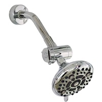 Étonnant robinet de salle de bain en plastique ABS anti-brûlure accessoire brosse nickel douche de tête avec fonction d'économie d'eau surface plaquée
