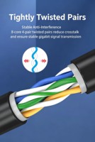 Câble Ethernet Cat6 23AWG en Cuivre Pur de 305m (1000ft) UTP/FTP/SFTP pour Projets Professionnels et Réseaux CCTV - Vente en Gros