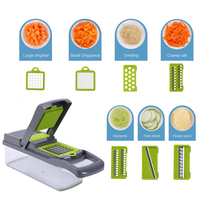 Kool Aardappel Mandoline Snijder 12 In 1 Vegetarische Chopper Groentesnijder Accesorios De Cocina Mandolines Dicer Fruit Uiensnijder