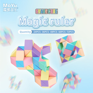 MOYU Nuevo Cubo Mágico Educativo de 36 Piezas con Forma de Serpiente Macaron para Niños, Regla Plegable para Entrenamiento Cerebral - Product Image 2