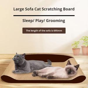 Buen Precio de alta calidad diseño novedoso papel corrugado garra amigable reutilizable impermeable gato rascador sofá - Product Image 5