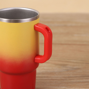 Wholesale Mini 4oz Gradient Color 304 Stainless Steel <b>Thermal</b> Vacuum Tumbler Classic Design Coffee <b>Mug</b> With Straw For Gifts - Product Image 3