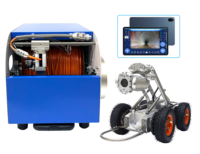 Robot de Inspección de Tuberías de Alcantarillado Municipal con Cámara Eléctrica Elevadora y Doble Visión para Sistemas de Drenaje Pluvial