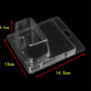 Embalaje en blíster de concha de almeja de plástico desechable transparente personalizado para Señuelos de Pesca para Pegatinas de velas uso artesanal - Product Image 4