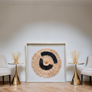 Herbe rurale matériau respectueux de l'environnement cadre mur artistique boîte d'ombre bande décorative avant <span class=keywords><strong>art</strong></span> mural en plastique - Product Image 4