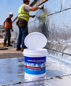 Revêtement liquide imperméable à l'isolation thermique réfléchissant pour la finition d'isolation en caoutchouc marine concrète de toit - Product Image 6