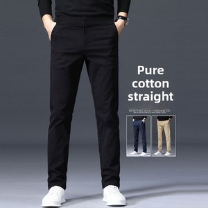 <span class=keywords><strong>Pantalon</strong></span> décontracté mi-long pour hommes, coupe ample, jambe droite, léger, en pur coton extensible, marque <span class=keywords><strong>tendance</strong></span> de la nouvelle saison printemps/été <span class=keywords><strong>2023</strong></span> - Product Image 2