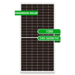 Panneaux Solaires à Énergie augmentée 550W 560W Prix Panneau Solaire Vente Silicium Monocristallin PV Modules