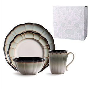 Reactiva <span class=keywords><strong>gres</strong></span> Flambed cristal <span class=keywords><strong>vajilla</strong></span> <span class=keywords><strong>de</strong></span> porcelana placa taza tazón <span class=keywords><strong>vajilla</strong></span> - Product Image 2