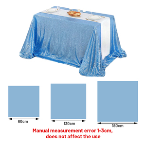 New hình chữ nhật sequin bảng vải vàng sáng bóng Vòng sequin Khăn trải bàn cho trang trí đám cưới - Product Image 3