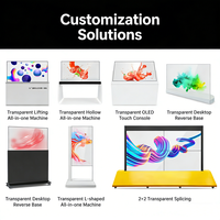Écrans d'ordinateur de bureau OLED transparents auto-éclairants 4K HDR 1000 à haute transparence, garantie 1 an, fabricant en stock