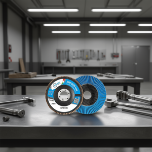 Disque à lamelles classique Fervi Zircocer 115 mm sans fer pour ponçage de l'acier inoxydable - Product Image 2