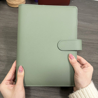 Nouvel arrivage de carnets de papeterie durables Organisateur de billets Macaron à feuilles mobiles Colorful Custom Budget Planner Agenda Notebook A5 Saving Binder