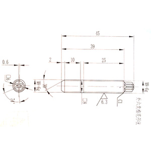 สลักเกลียวทอร์กซ์แบบสองด้าน M8x45 ผลิตจากเหล็กกล้าคาร์บอนอัลลอยด์ เกลียวเต็มตัว ไม่ได้มาตรฐาน สำหรับงานป้องกันการคลายตัว - Product Image 1
