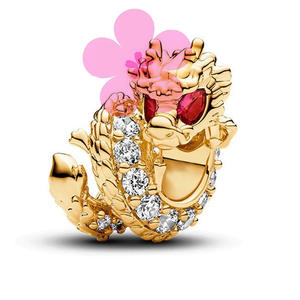 Pulseras de Plata de Ley 925 al por Mayor con Dijes de Zirconia Azul Invernal, Adornos de Búho y Hombre Árbol, Separadores DIY de Moda para Niños - Product Image 4