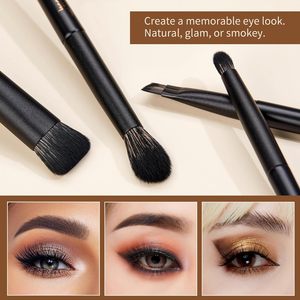 Per Jessup professionale 14 pz Set di pennelli per il trucco nero T512 in bundle con scatola regalo T336-G per il trucco degli occhi
