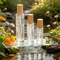 Botol Parfum Kosong Kotak 100ml Kaca Premium Artisan, Dapat Diisi Ulang, Lapisan Matte, Segel Roller, Label, DIY Fragrance Mist