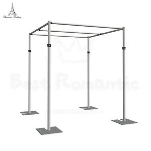 6-10' Tall X 6-10' Wide Stretchable Aluminum Alloy Arch <b>Backdrop</b> <b>Stand</b> Wedding Hall Decorations - Product Image 1