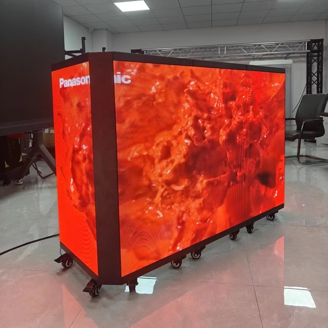 LED DJ Booth P3.91 Foldable Curved Full Color Video Wall Panel with Animation for Nightclub Retail Store Elevator Events
