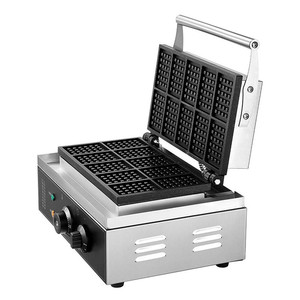 Máquina para Hacer Waffles Eléctrica Comercial, Plancha Doble para Waffles Belgas, para Restaurante - Product Image 4