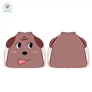 กระเป๋าผ้ากำมะหยี่แบบสั่งทำกระเป๋าหูรูดกระเป๋าถือน่ารักรูปสัตว์