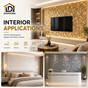 Waterproof 3D PVC <strong>Wall</strong> <strong>Panel</strong> 300x300mm Lightweight Geometric Decorative Cladding for Bedroom <strong>Headboard</strong> <strong>Walls</strong> - Product Image 3