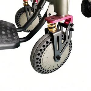 Fauteuil roulant électrique portable en alliage d'aluminium, léger, pliable, avec coussin en maille respirante, démontage rapide, batterie - Product Image 6