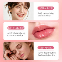 Gloss à lèvres en gelée de cristal - Lèvres transparentes et pulpeuses, soin hydratant longue durée, huile à lèvres liquide brillante