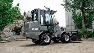 Mini Wiellader Wl35 Multifunctionele Machines Wl12hd 1000Kg Compacte Hydraulische Diesel Gelede Wiellader