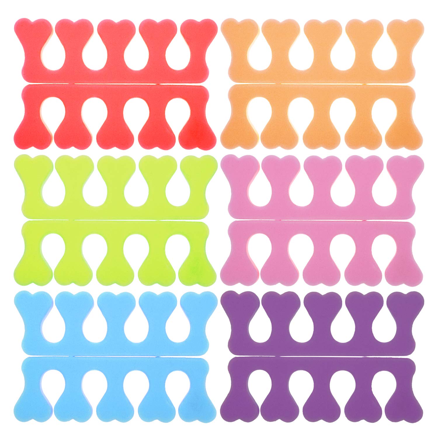 Silicone Pedicure Toe Separators Spacers Straighteners Feet Nail Divider wholesale price Toenail Dividers