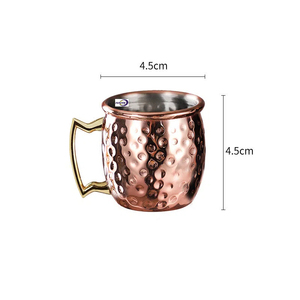Trend Prodoucs 2026 Mini Moscow Mule Mug Taza pequeña ecológica de acero inoxidable Diseño moderno Taza de cóctel - Product Image 1