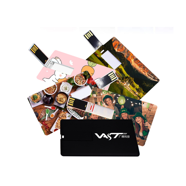 Flash Memory Stick Usb 3.0 Flash Drive 32gb 64gb 128gb Pendrive Card Shape Crystal Usb 2.0 Flash Drive with Gift Box