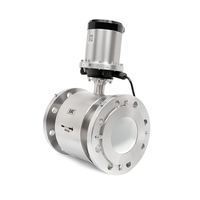 Medidor de flujo electromagnético alimentado por batería | Caudalímetro magnético portátil para la industria de tratamiento de agua y líquidos conductores