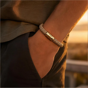 Pulsera de Cuero Trenzado Personalizada con Nombre Grabado, Cuentas de Acero Inoxidable de Origen Sostenible, Joyerí<span class=keywords><strong>a</strong></span> en Blanco <span class=keywords><strong>para</strong></span> Hombre, Pareja, Regalo de Navidad - Product Image 2