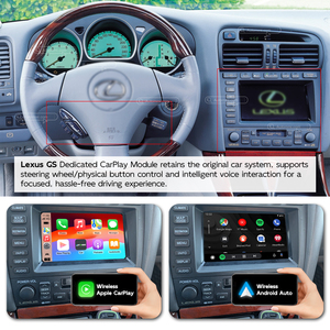 Module <span class=keywords><strong>d</strong></span>écodeur sans fil <span class=keywords><strong>Apple</strong></span> CarPlay <span class=keywords><strong>Android</strong></span> Auto personnalisé GS430, kits <span class=keywords><strong>d</strong></span>'interface pour Lexus GS430 2001 - 2005 - Product Image 3