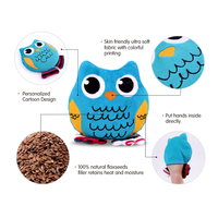 Peluche chauffante avec pack chauffant micro-ondable pour enfants et adultes, pour le confort, le soulagement de la douleur, réchauffer les mains, le ventre et soulager le stress