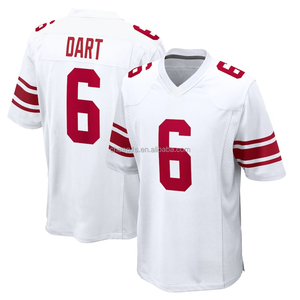 Jersey de Fútbol Americano de los New <span class=keywords><strong>York</strong></span> Giants Bordado al por Mayor # 44 Cam Skattebo # 1 Malik Nabers # Uniforme de Fútbol Americano Jaxson Dart 6 - Product Image 6