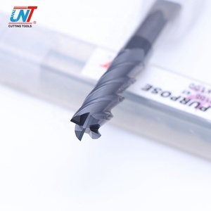 UNT Dụng Cụ CNC Fresa Phủ Cacbua Rắn Dụng Cụ Cắt Kéo Dài HRC55 <span class=keywords><strong>4</strong></span> Rãnh Vuông Cho Thép Cacbon - Product Image 1