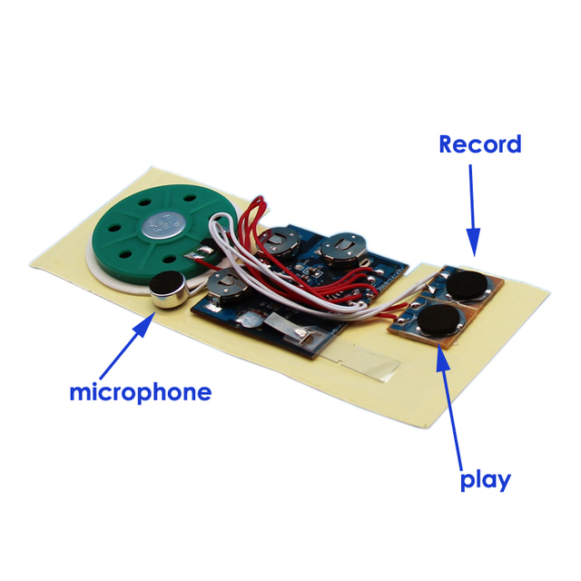 Audio Recordable Lighting Sensor Module Chip Music Voice Recorder Speaker for Greeting Card Valsen HYX-Voice 12-A4 CE Certified