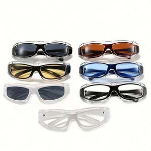 Lunettes de soleil personnalisées pour hommes, style punk, pour le cyclisme et le sport, lunettes de soleil Y2K cyberpunk pour femmes - Product Image 6