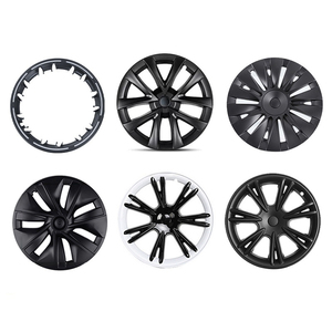 Protecteur de jante de voiture 18 19 pouces pour Tesla Model 3 Couvre-roue en aluminium Protecteur de cercle de roue en alliage de cycle 4 pièces - Product Image 2